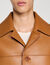 Buttoned lambskin jacket