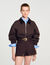 Python-effect leather belt Python-effect leather belt