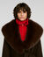 Coat with shearling collar - Women | Sandro Paris