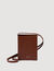 Leather logo phone holder