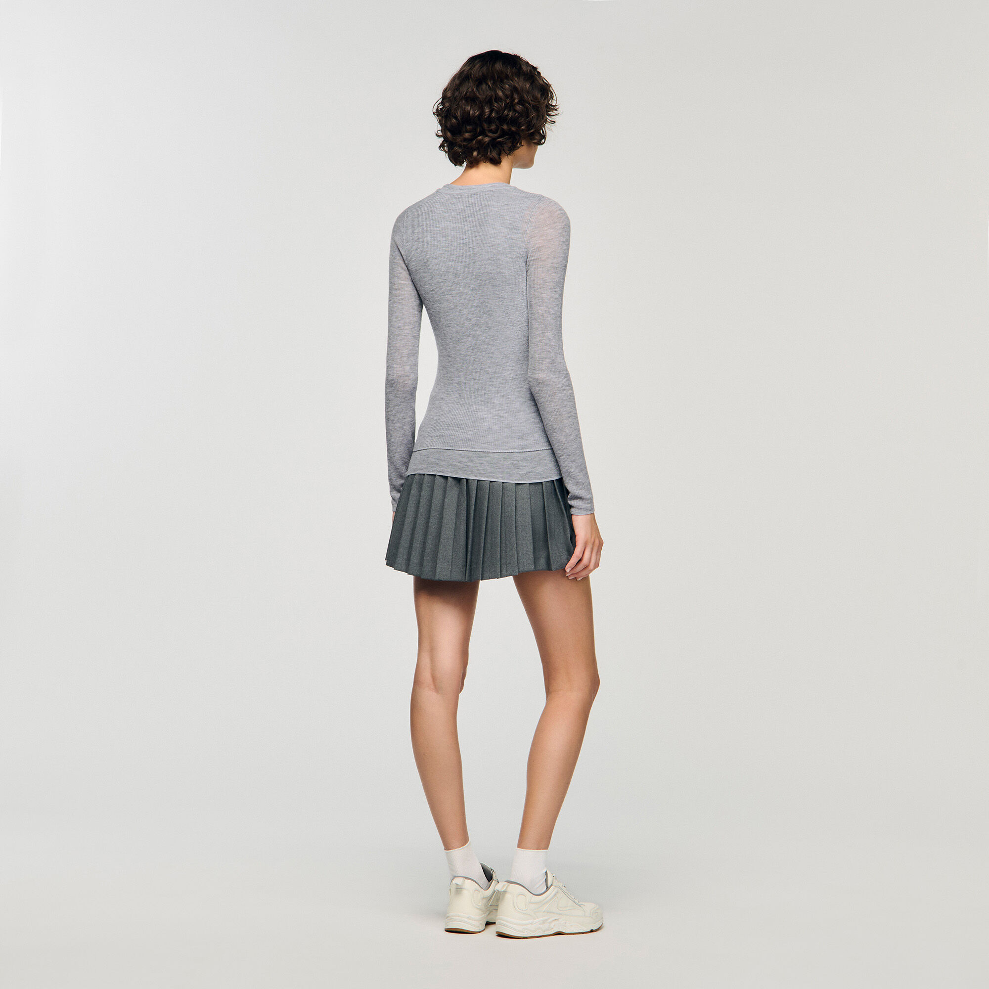 Wool layered effect jumper Wool layered effect jumper