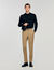 Elasticated straight-leg trousers