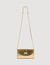 Mambo metallic leather clutch