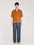 Linen shirt with shark collar