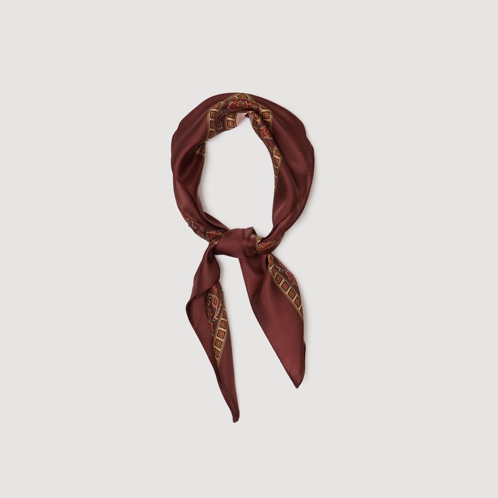 Placed print scarf Placed print scarf