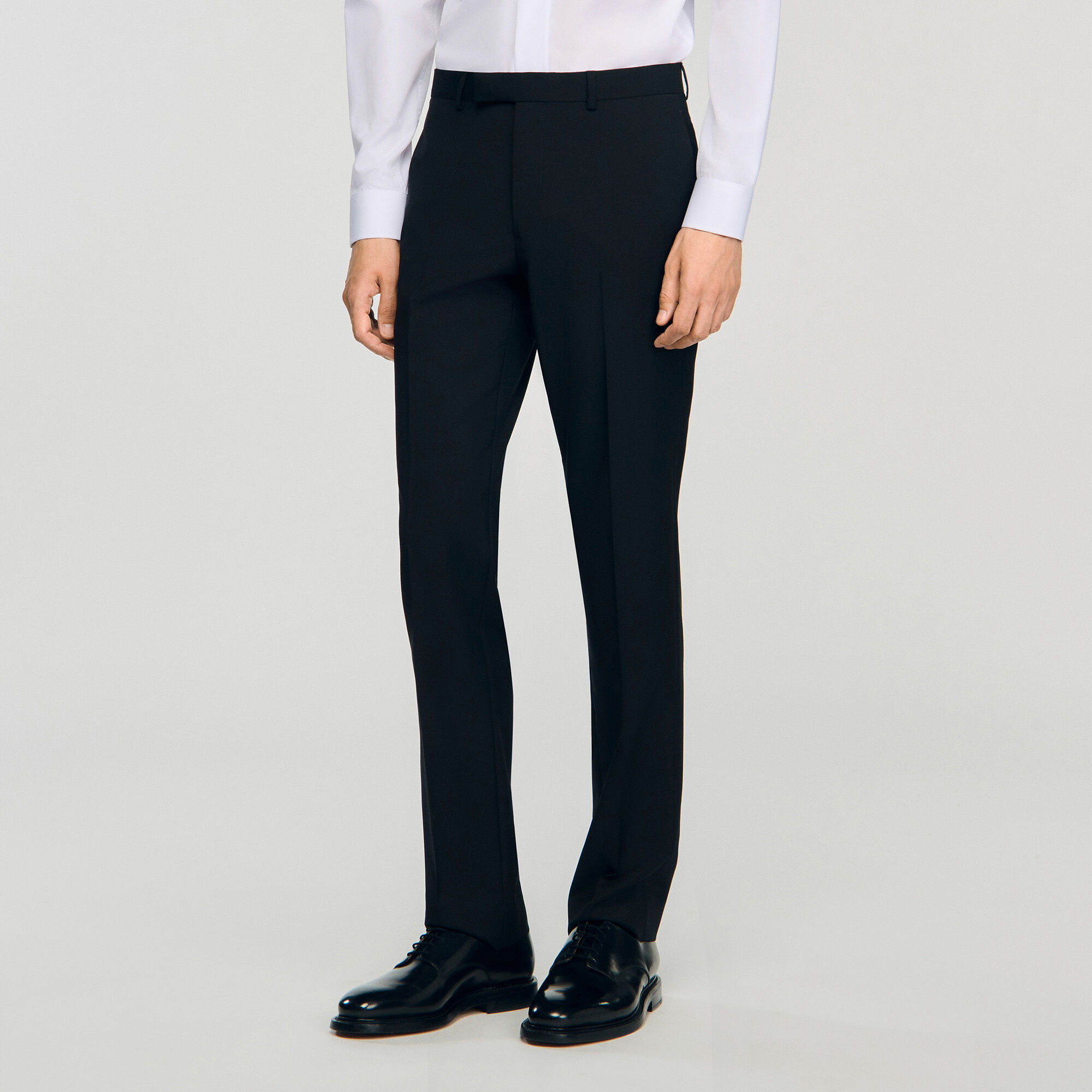 Satin detail trousers