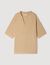 Jute-effect polo shirt
