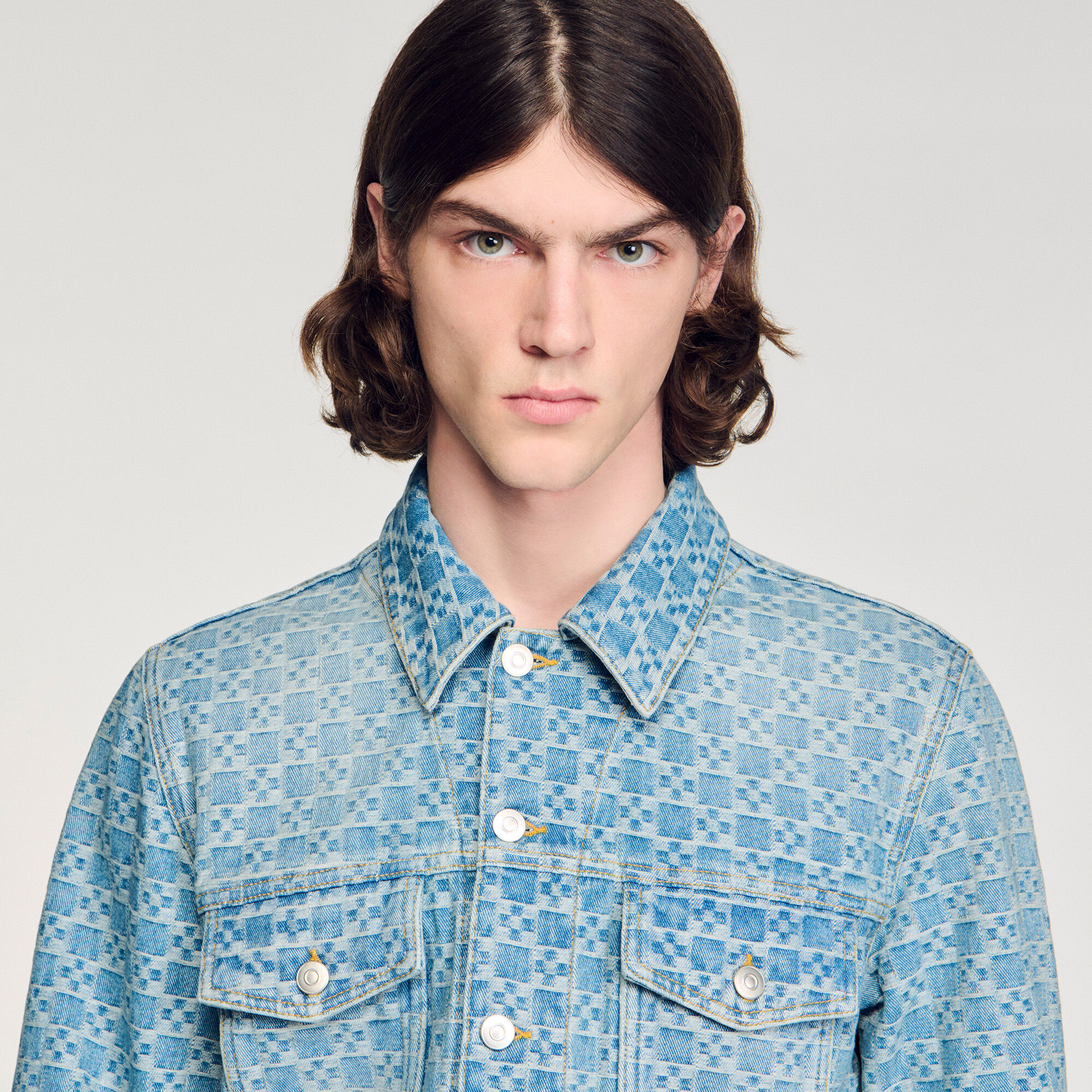 Square Cross denim jacket