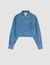 Denim cropped shirt