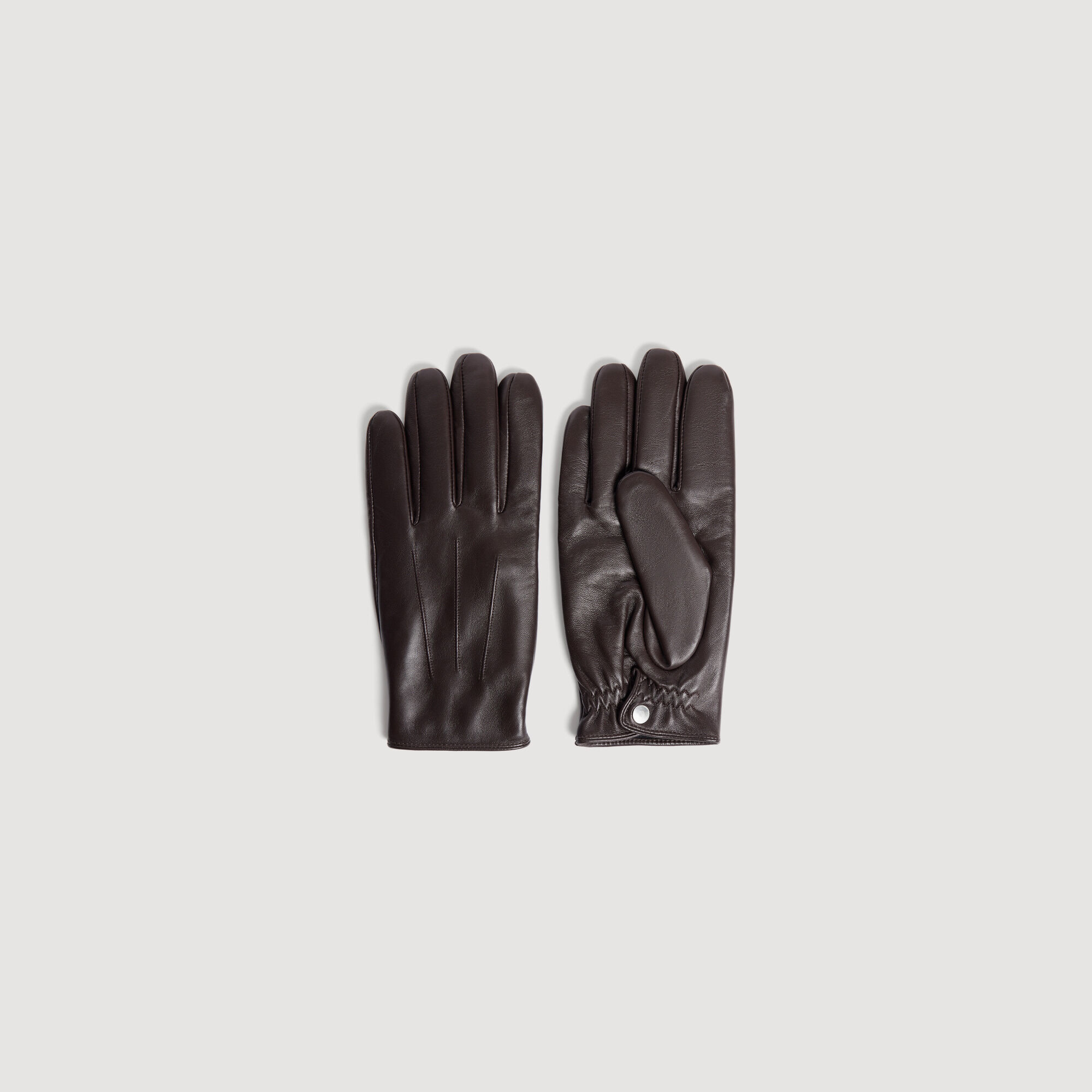 Leather gloves - Men | Sandro Paris
