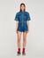 Ruffled denim shorts Ruffled denim shorts