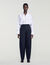 Barrel-leg tweed trousers - Women | Sandro Paris