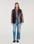 Oversized leather jacket with studs Oversized leather jacket with studs