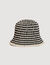 Crochet-knit bucket hat