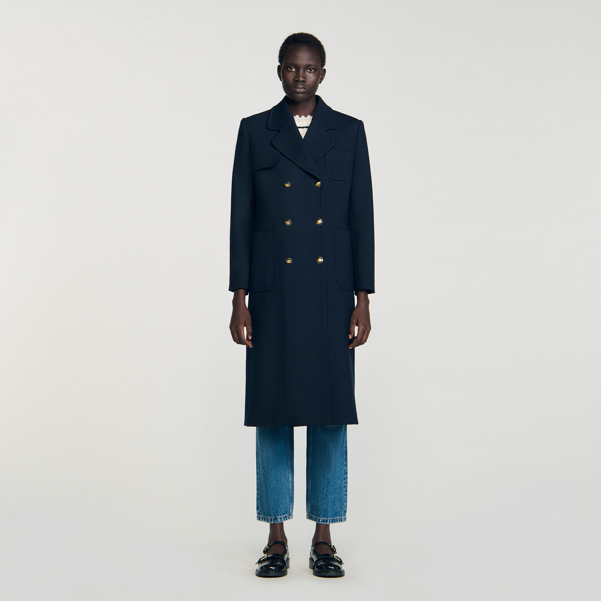 Long double-breasted coat Long double-breasted coat