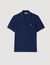 Polo shirt with leather logo Polo shirt with leather logo