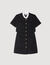Short dress with detachable collar Short dress with detachable collar