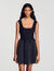 Short knit dress with beads