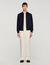 Suede zip-up jacket