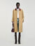 Trench coat with leather collar Trench coat with leather collar