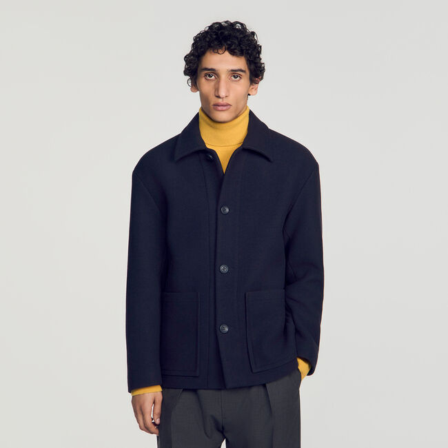 Wool worker jacket - Men | Sandro Paris