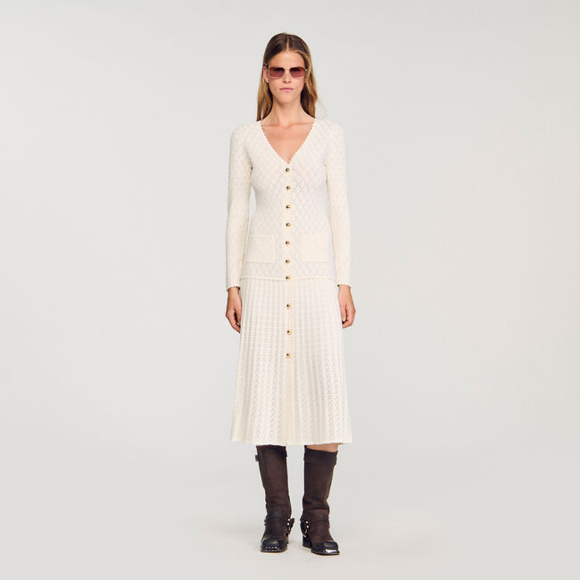 Fancy knit maxi dress