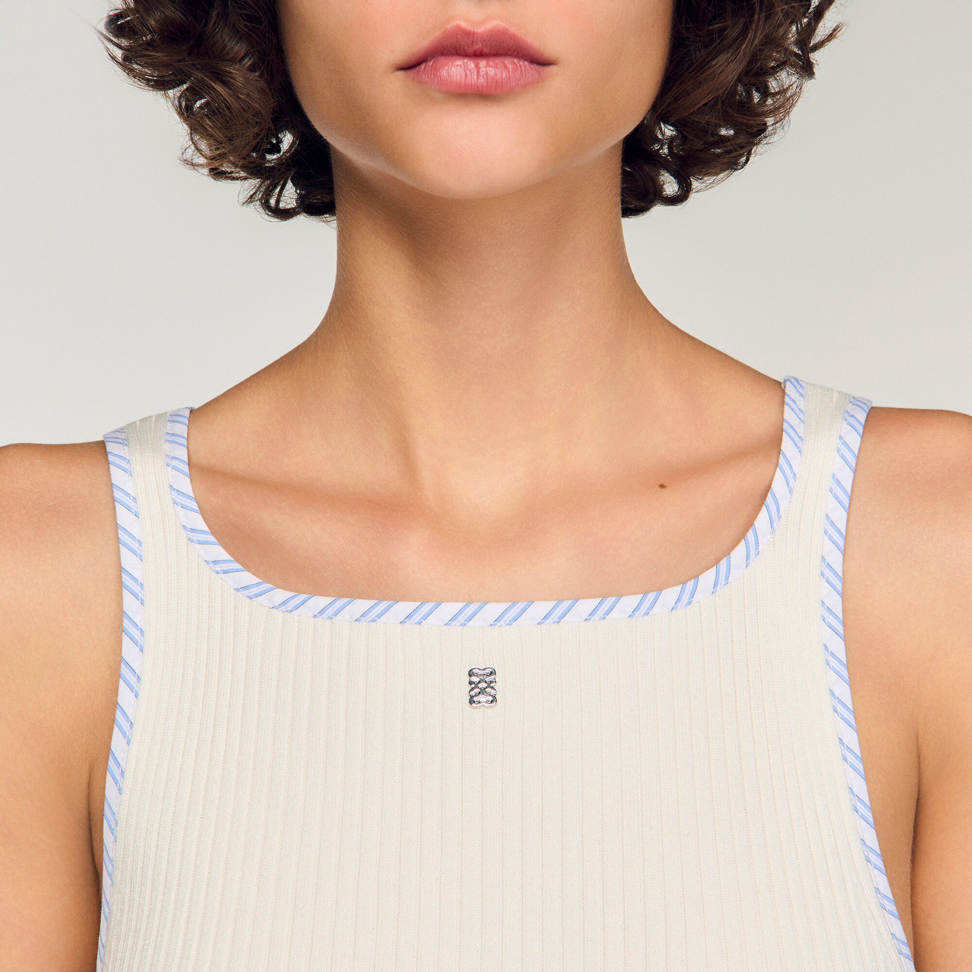 Ribbed vest top