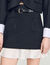 Short striped ruffled skirt