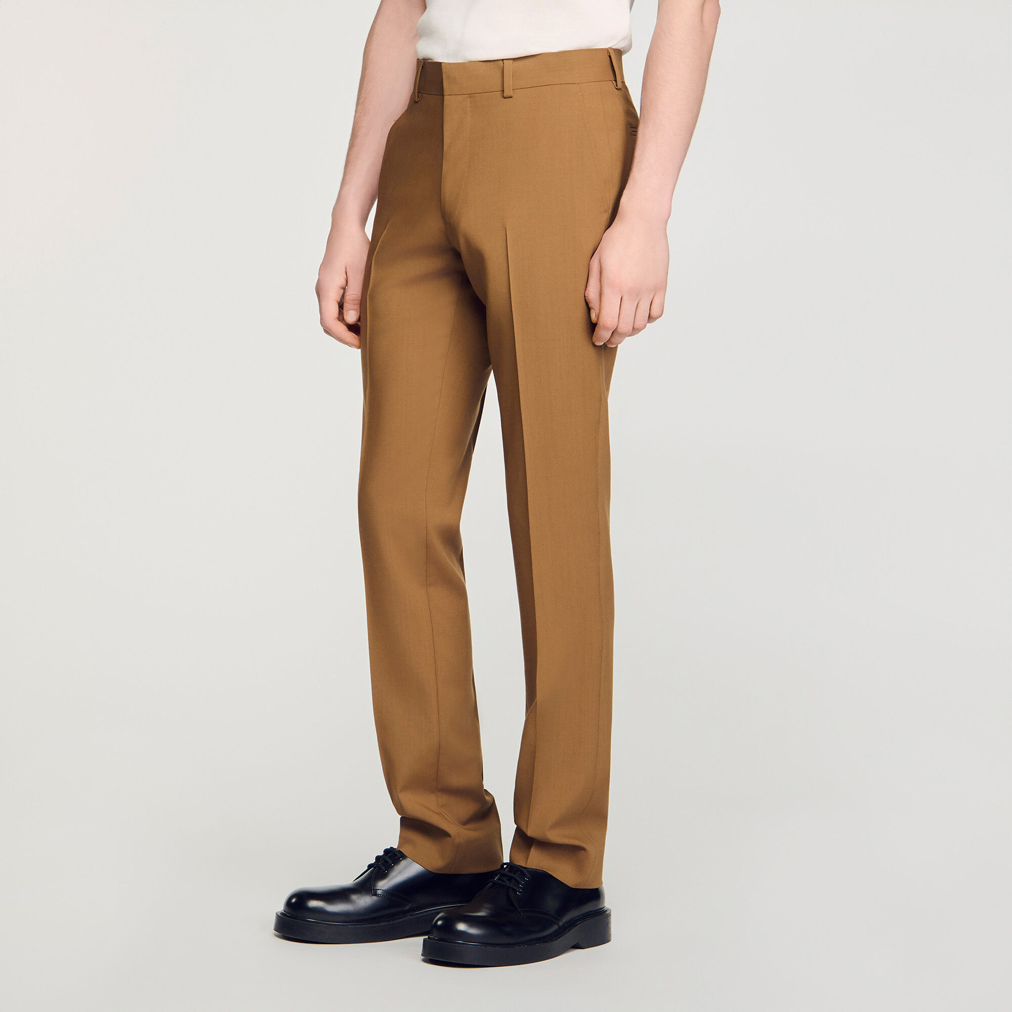 Wool suit trousers