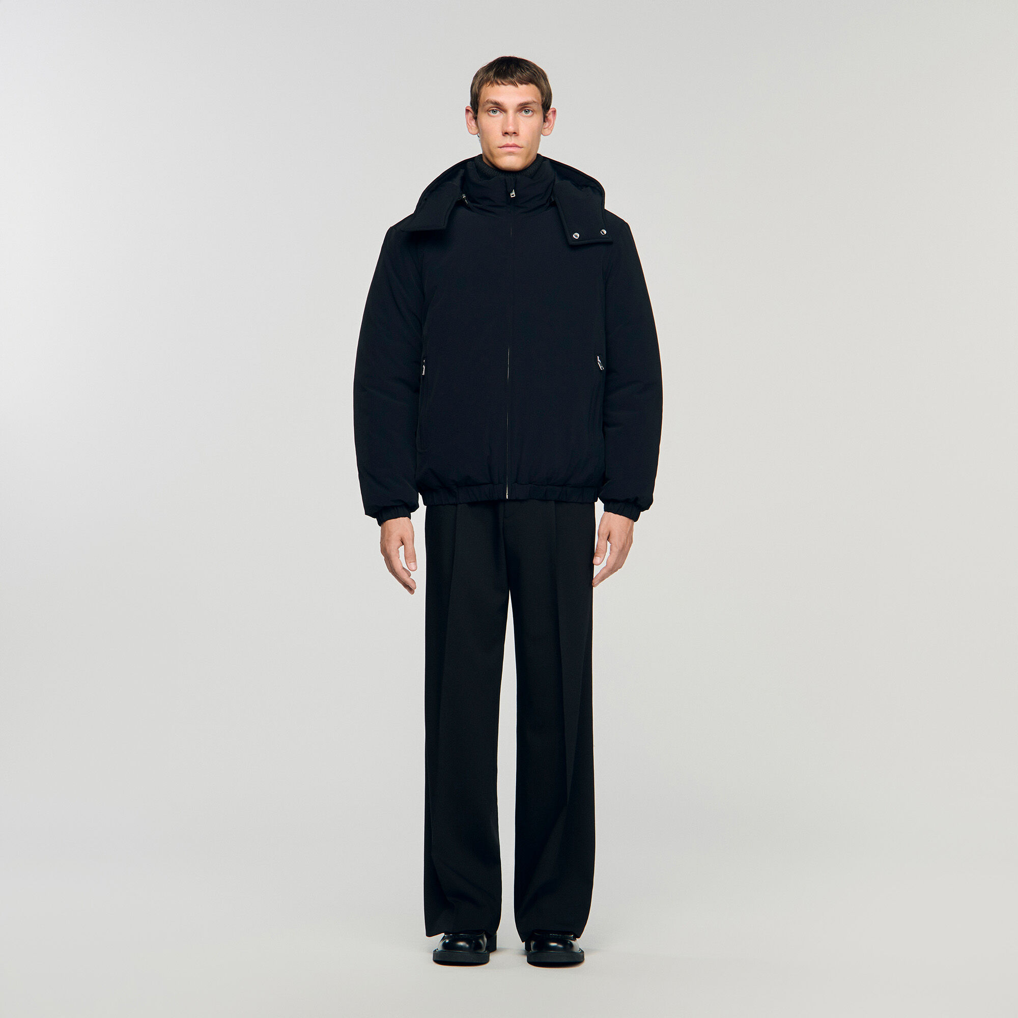 Puffer jacket with hood