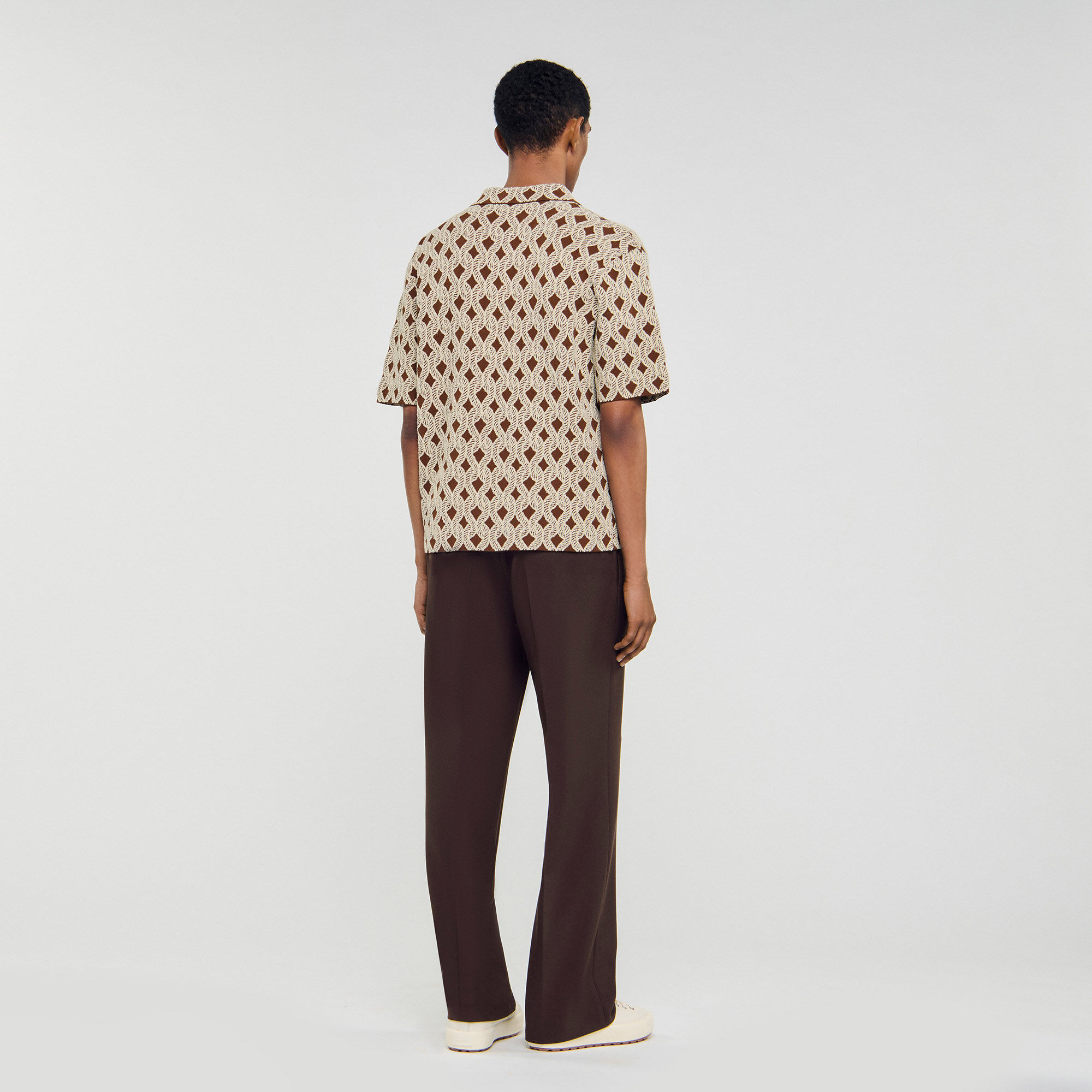 Rope jacquard shirt