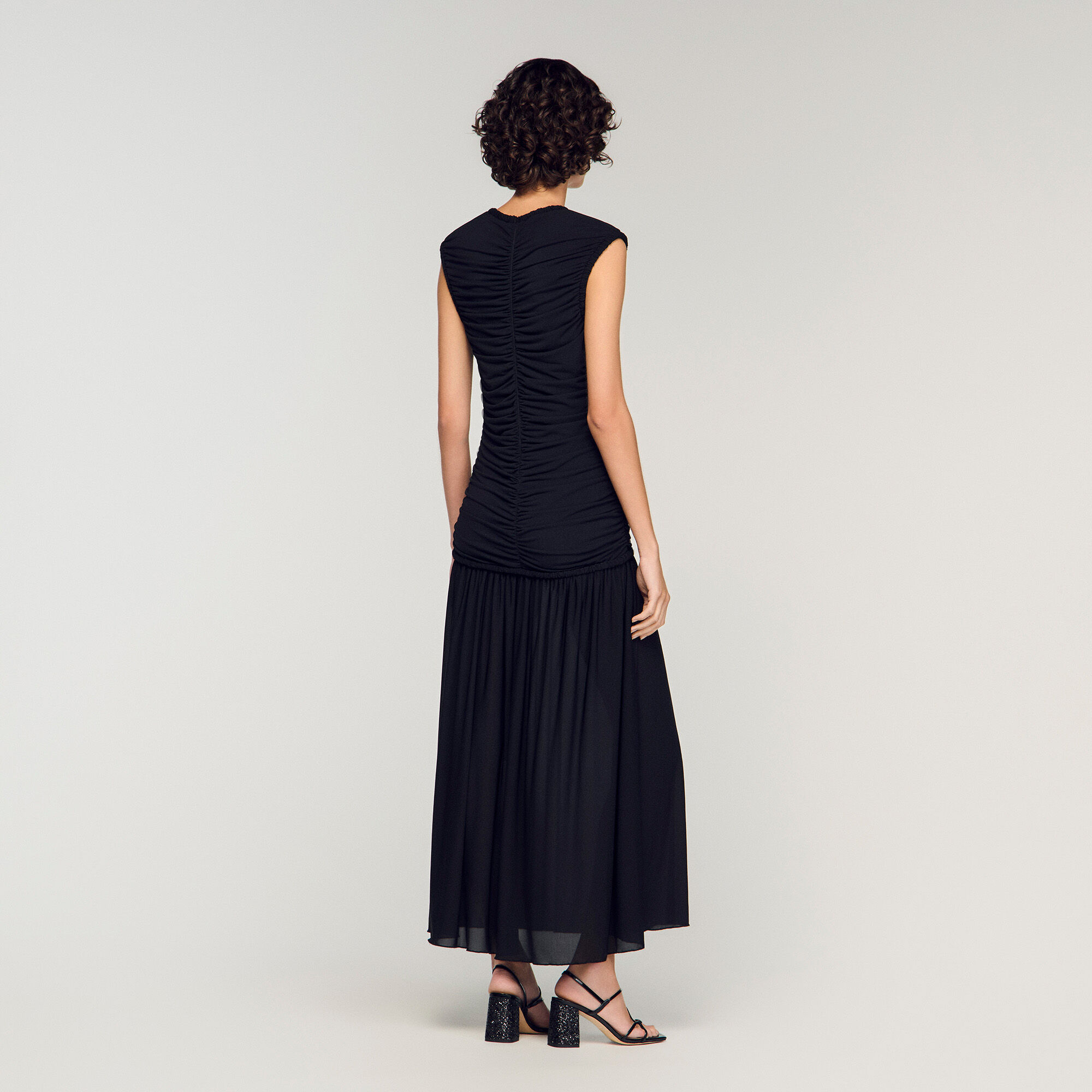 Draped maxi dress