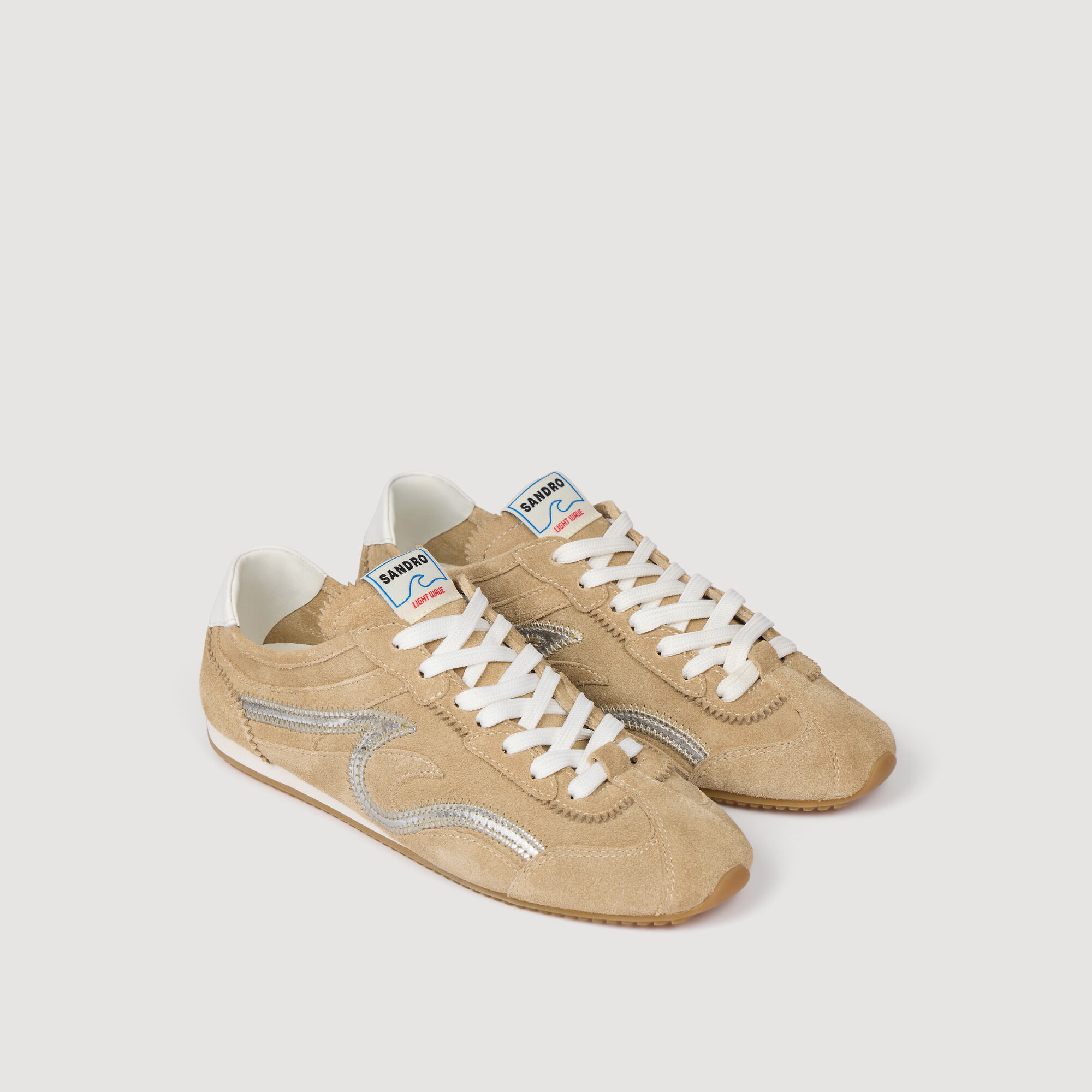 Light Wave suede trainers