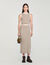 Long two-tone knit skirt Long two-tone knit skirt
