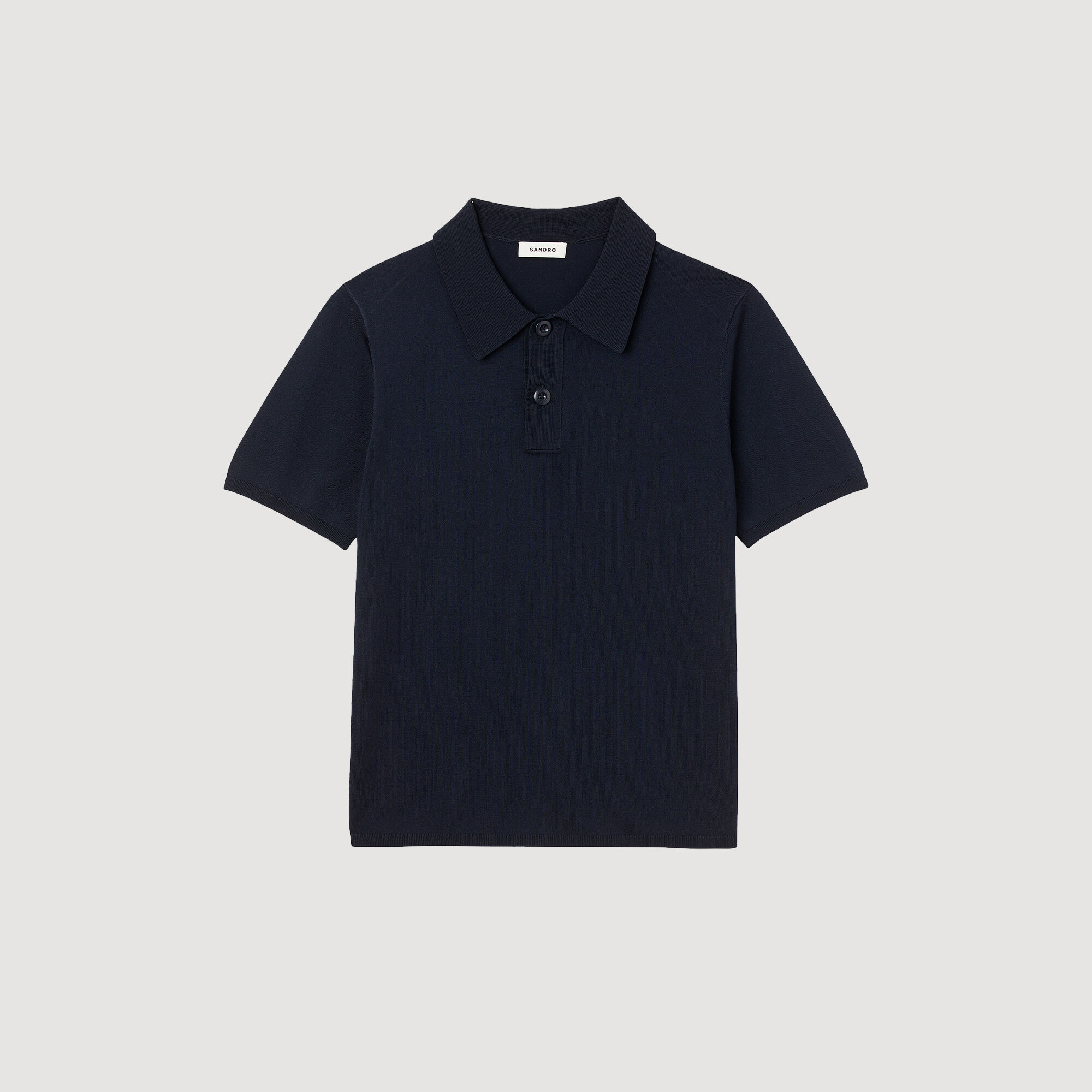 Short-sleeve knitted polo shirt Short-sleeve knitted polo shirt