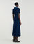 Denim collar knit maxi dress Denim collar knit maxi dress