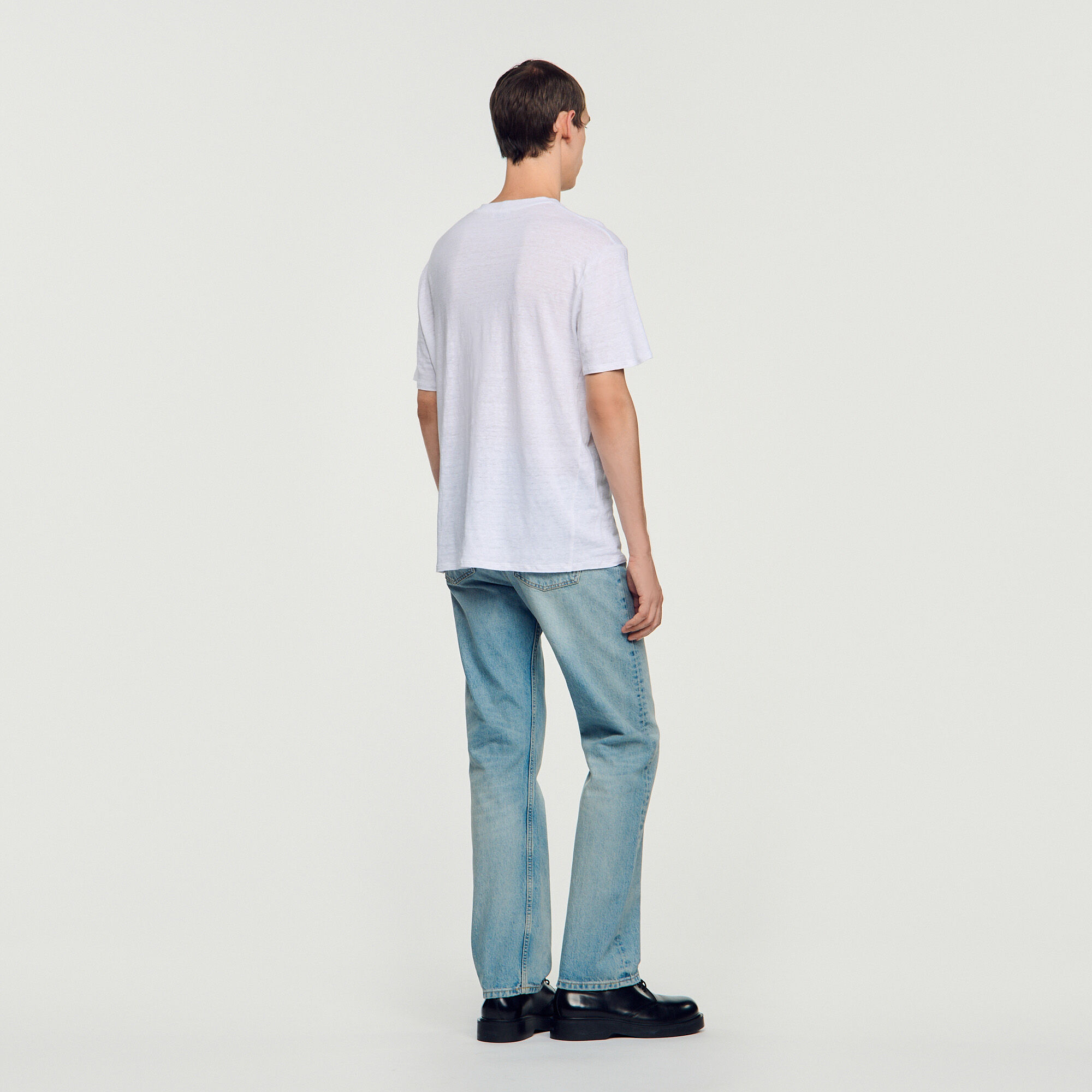 Certified linen T-shirt - Men | Sandro Paris