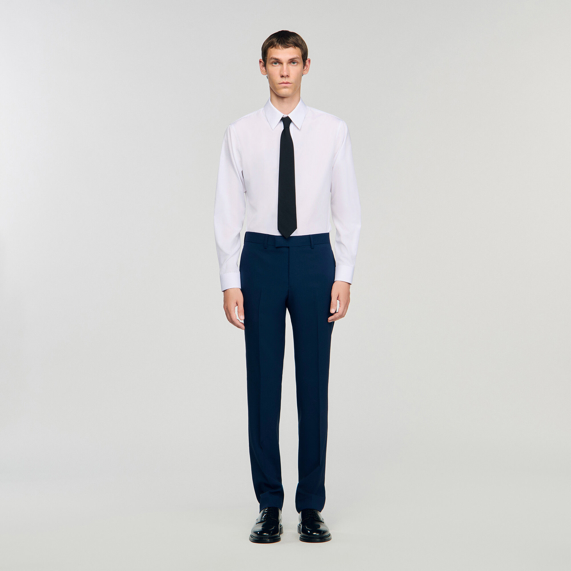 Wool suit trousers