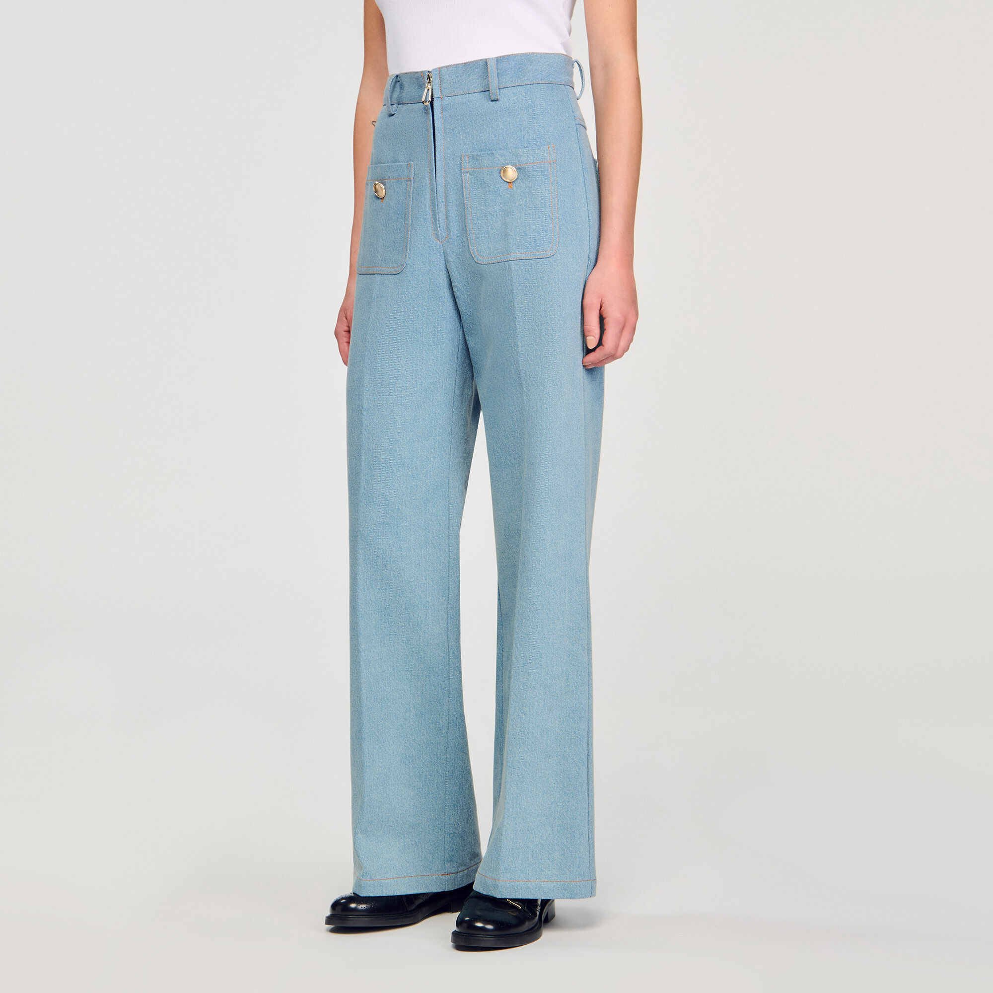 Faded high-rise wide-leg jeans Faded high-rise wide-leg jeans