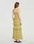 Ruffled knit maxi dress