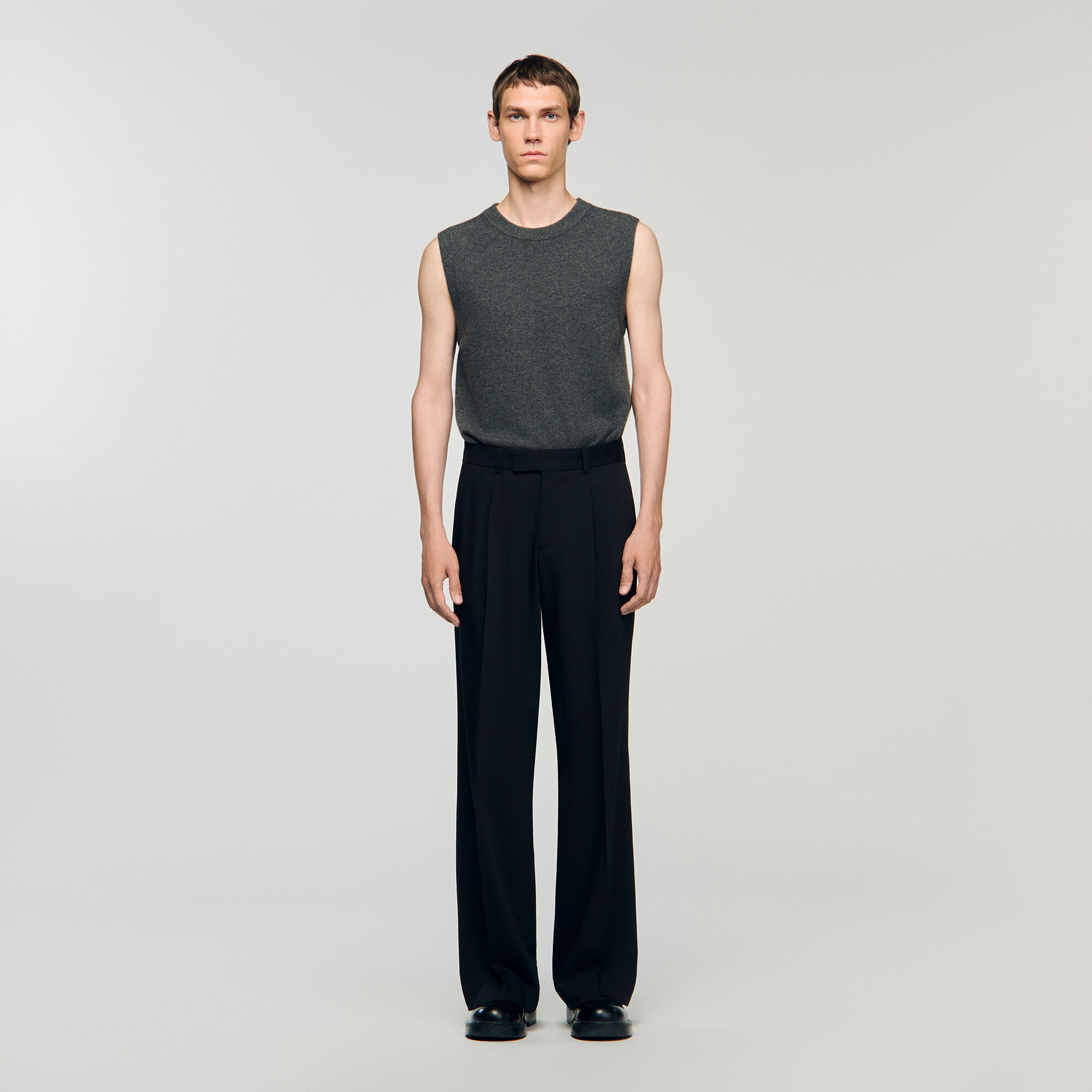 Wide-leg trousers with pleats Wide-leg trousers with pleats