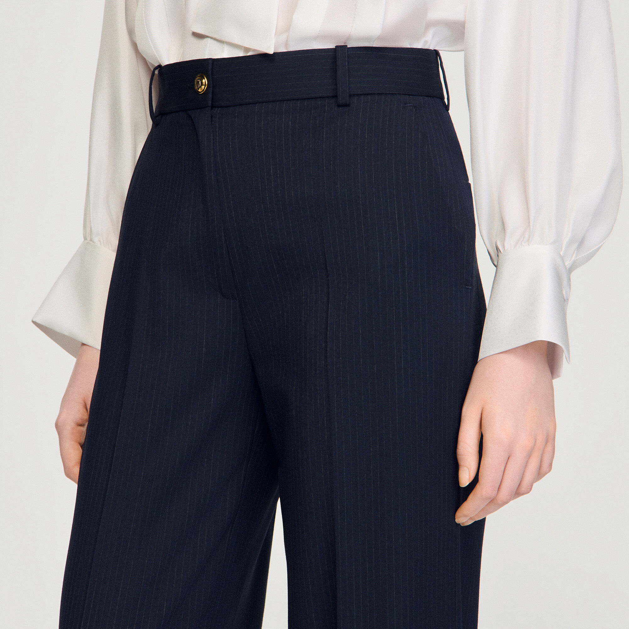 Chalk-striped trousers