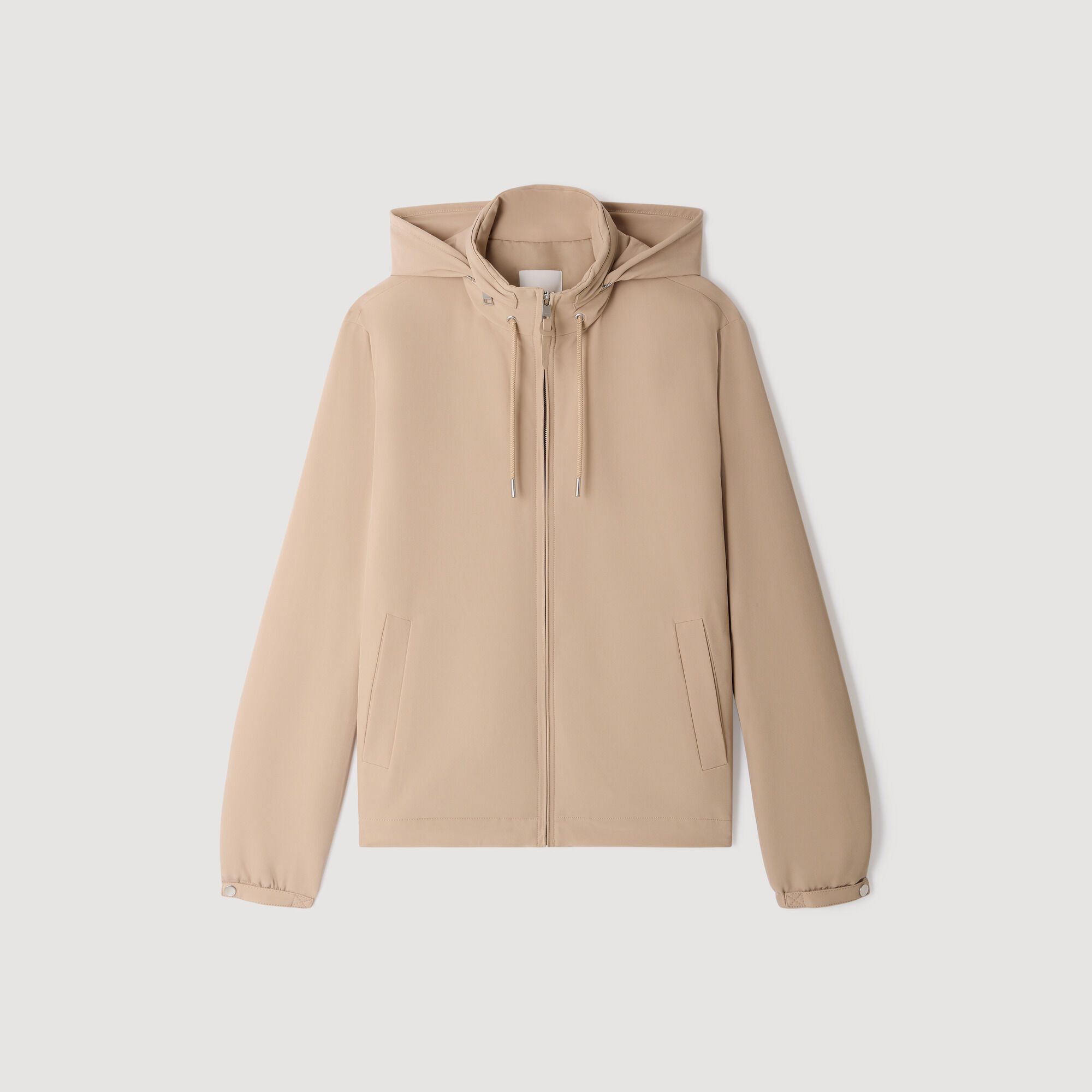 Hooded zip-up jacket