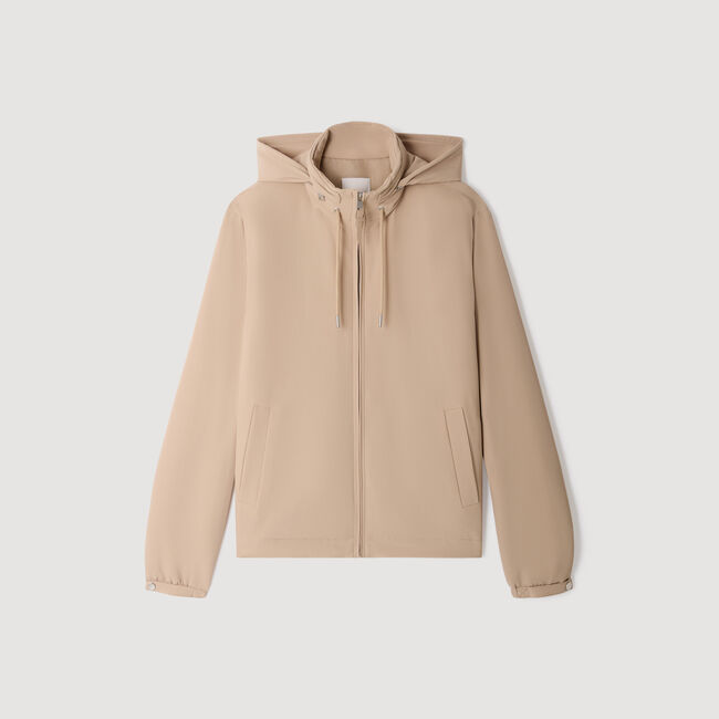 Hooded zip-up jacket
