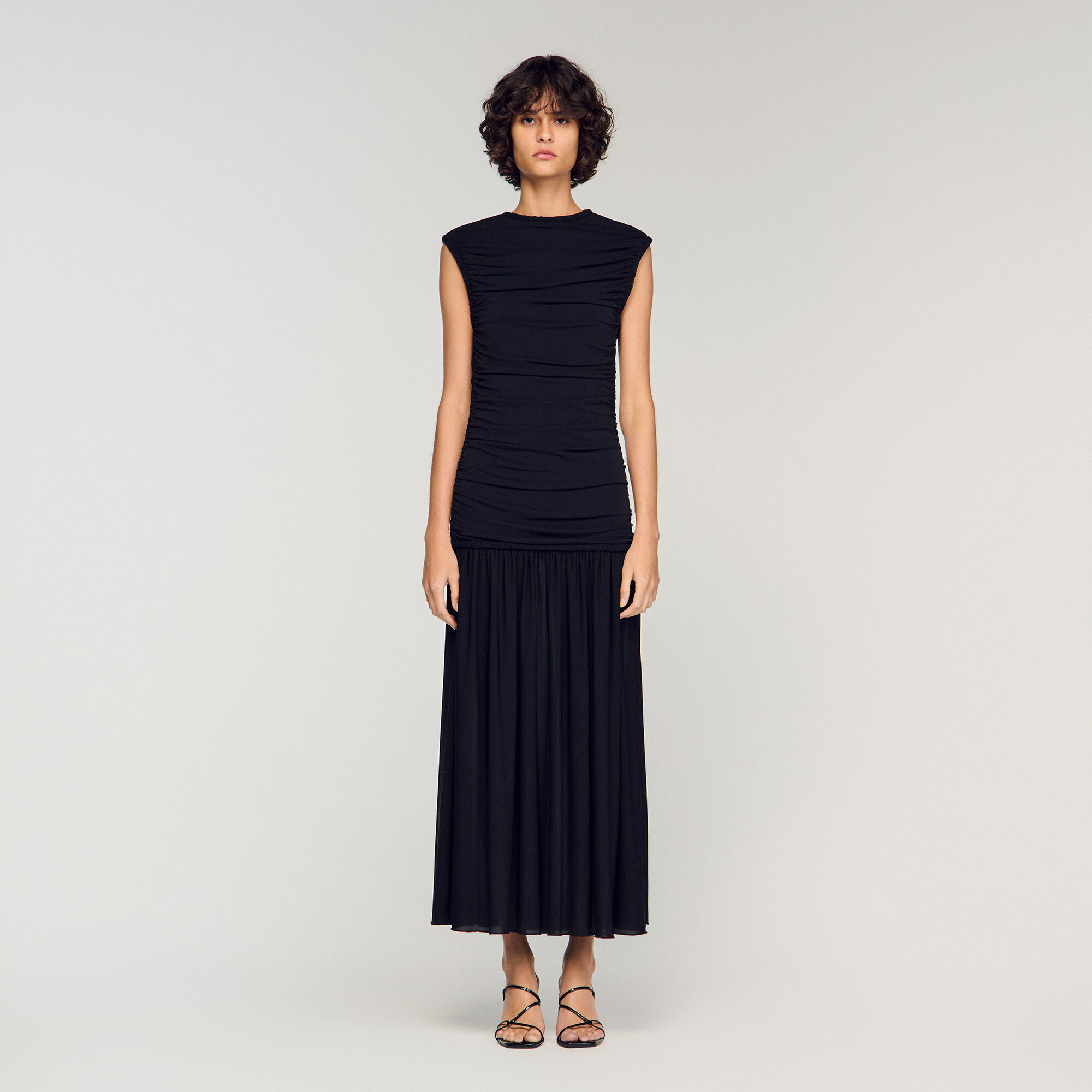 Draped maxi dress