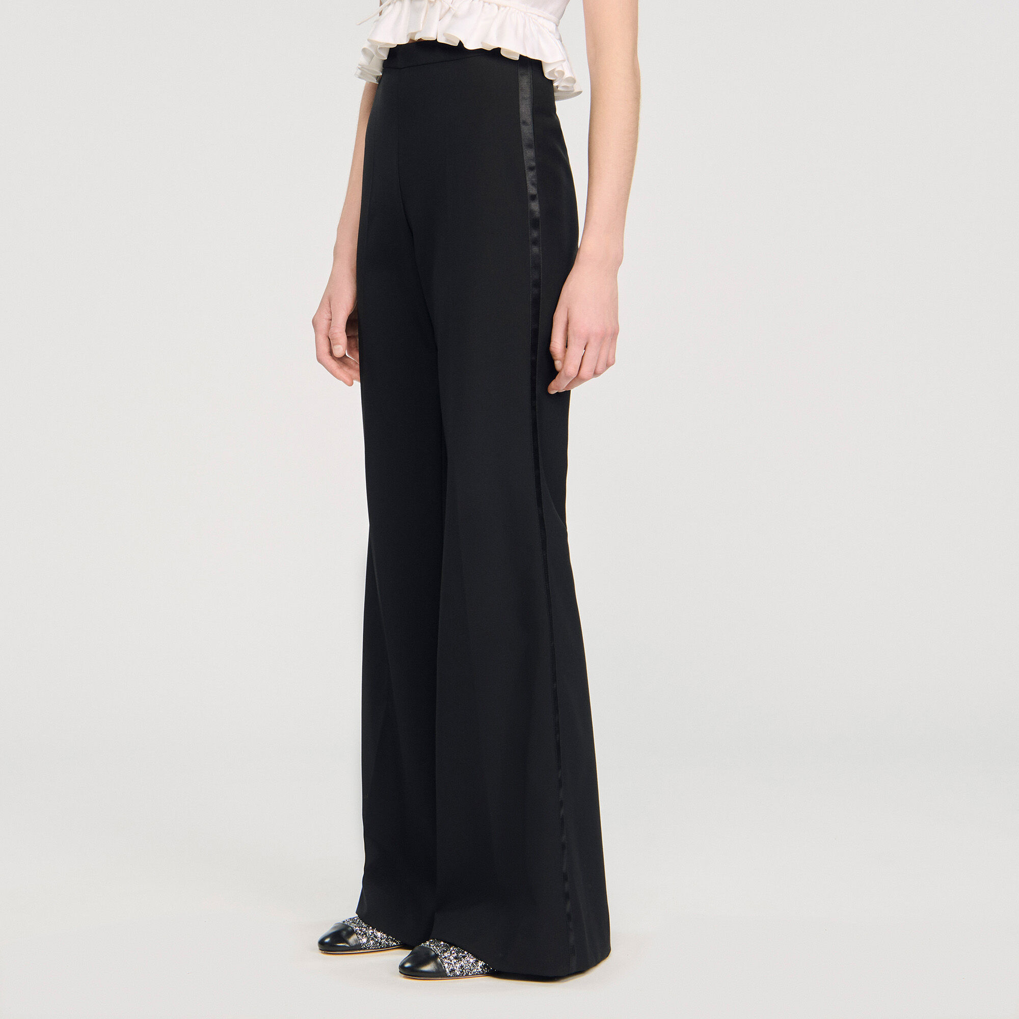 Satin stripe suit trousers Satin stripe suit trousers