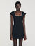 Short dress with rhinestone collar Short dress with rhinestone collar