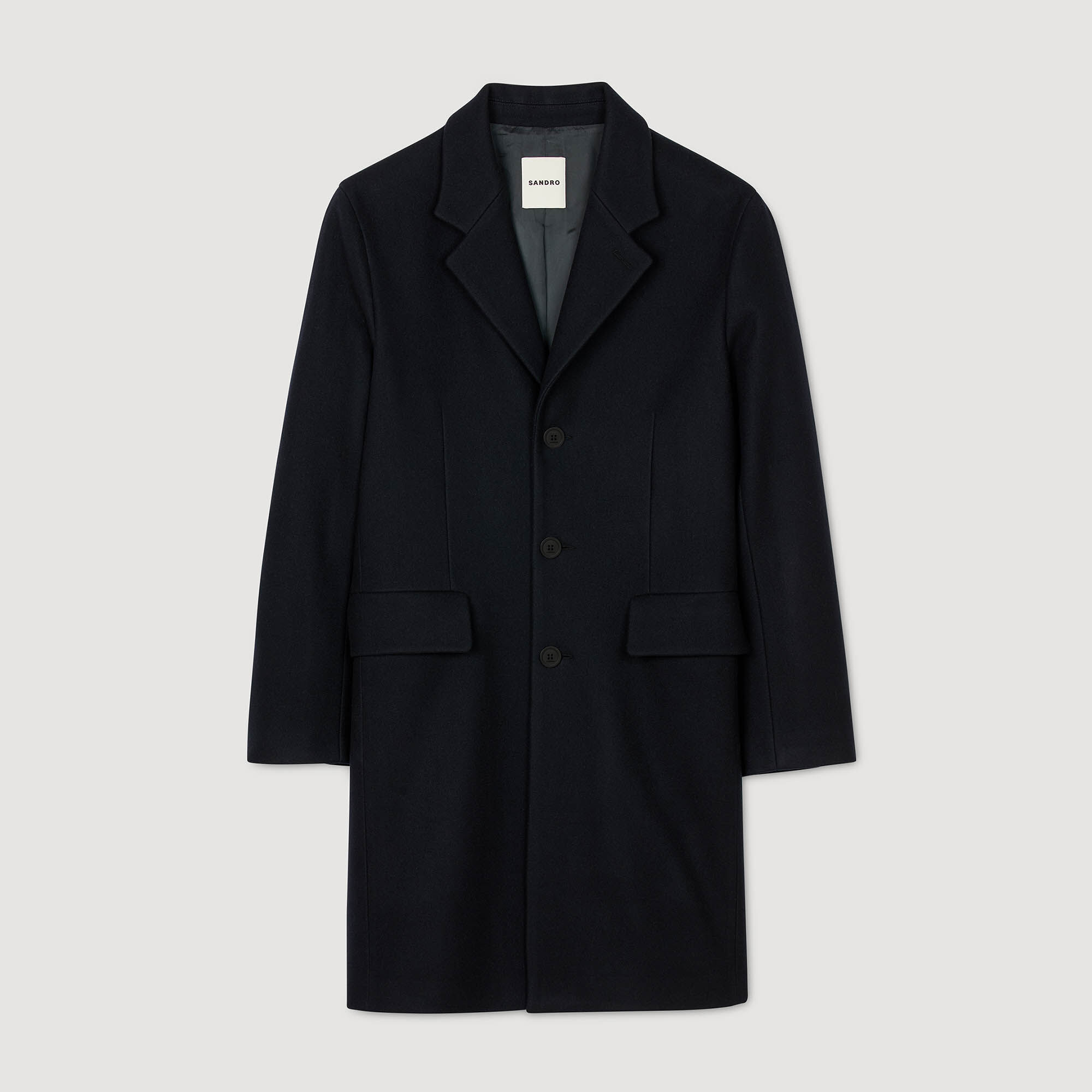 Wool and cashmere coat