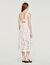 Openwork floral cotton maxi dress