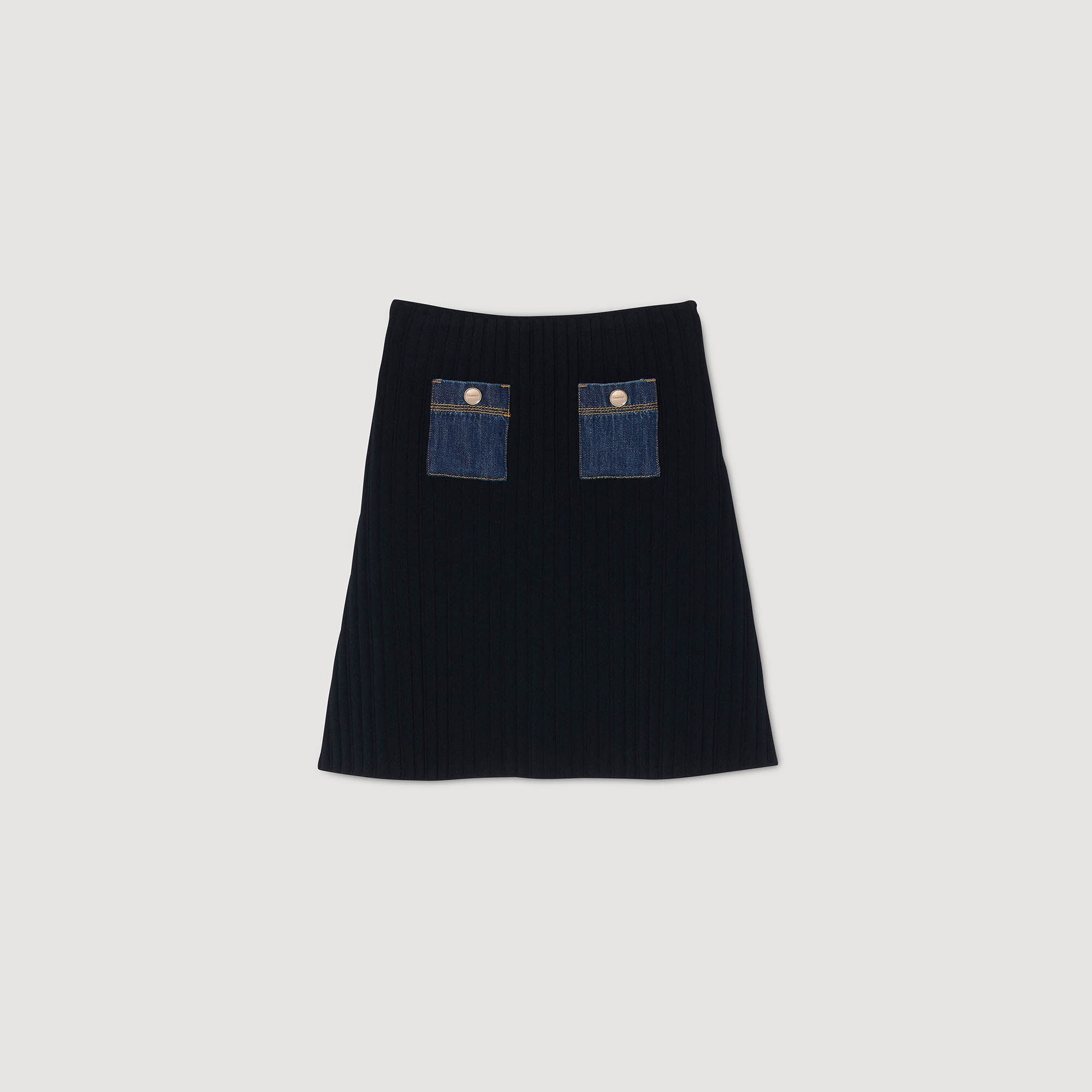Short knit and denim skirt Short knit and denim skirt
